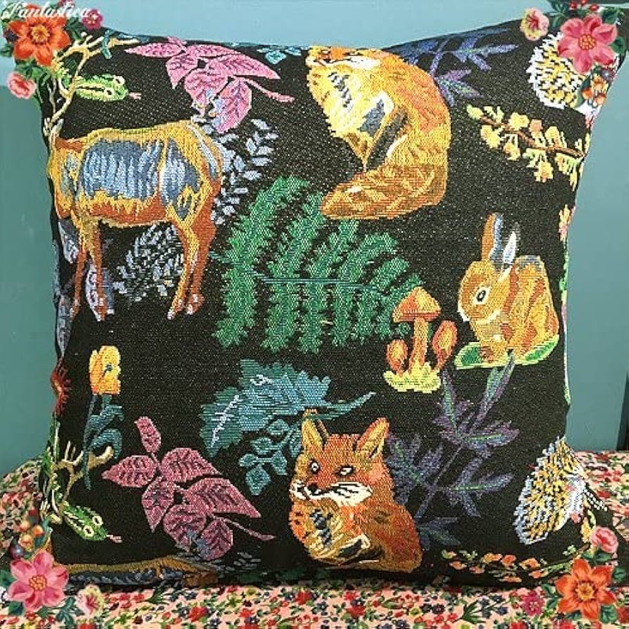 Amazon.co.jp: ナタリーレテクッションカバー フォレスト 森の